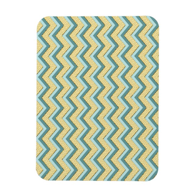Magnet Flexible Topaz Parties scintillant Chevron Motif (Vertical)
