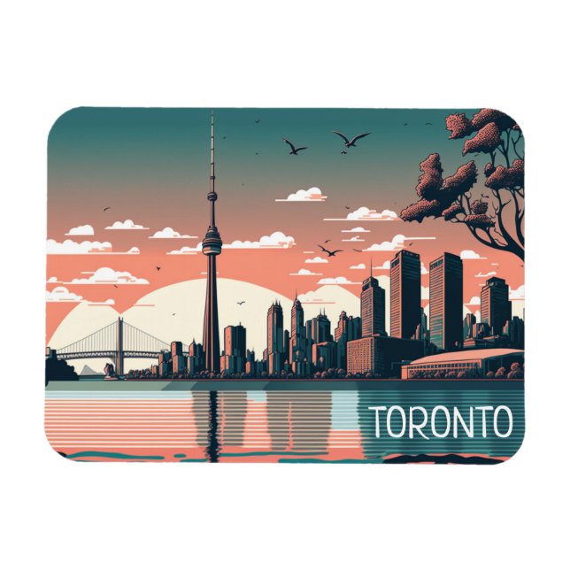 Magnet Flexible Toronto Ontario Panorama View Cityscape (Horizontal)