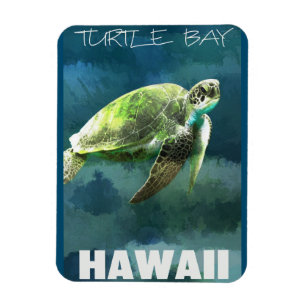 Magnet Flexible Tortue de mer artistique d'Hawaï