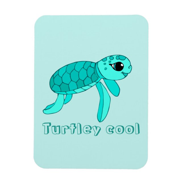 Magnet Flexible Tortue de mer cool Turtley (Vertical)