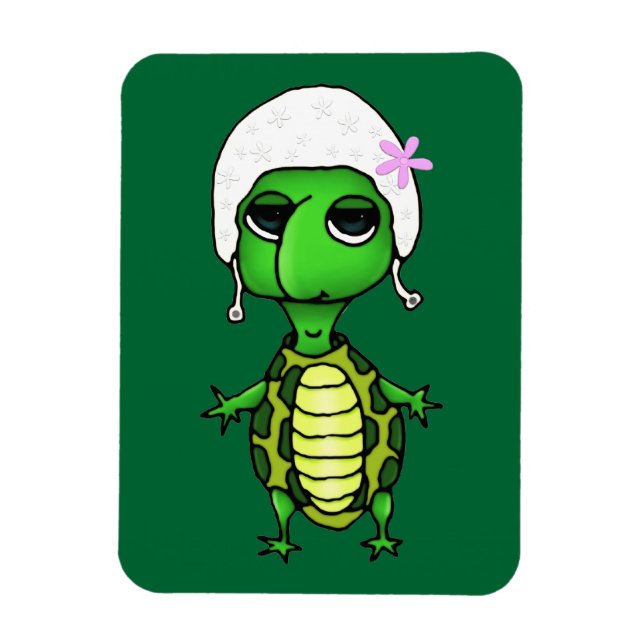 Magnet Flexible Tortue de natation (Vertical)