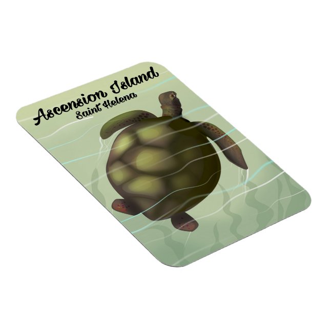 Magnet Flexible Tortue marine de l'île de l'Ascension (Côté Droit)