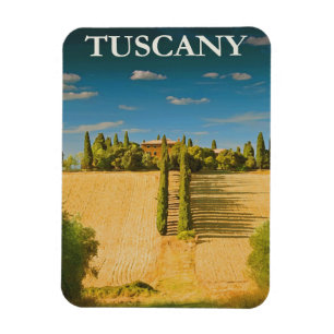 Magnet Flexible Toscane Italie Retro Poster Vintage voyage
