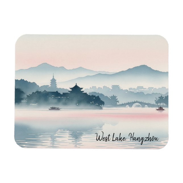 Magnet Flexible Tôt le matin Hangzhou West Lake Hangzhou (Horizontal)