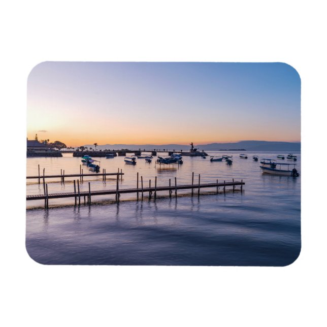 Magnet Flexible tôt le matin pittoresque lac à chapala mexico (Horizontal)