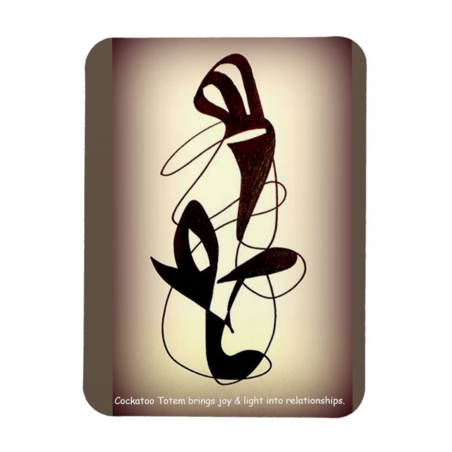 Magnet Flexible Totem de Cockatoo (Vertical)