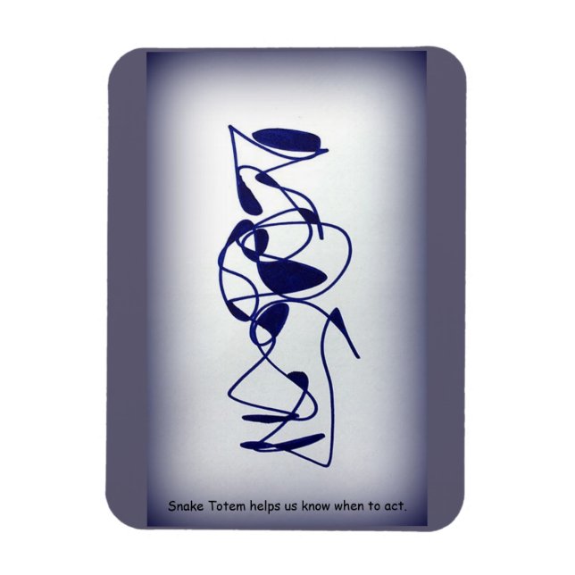 Magnet Flexible Totem de serpent (Vertical)
