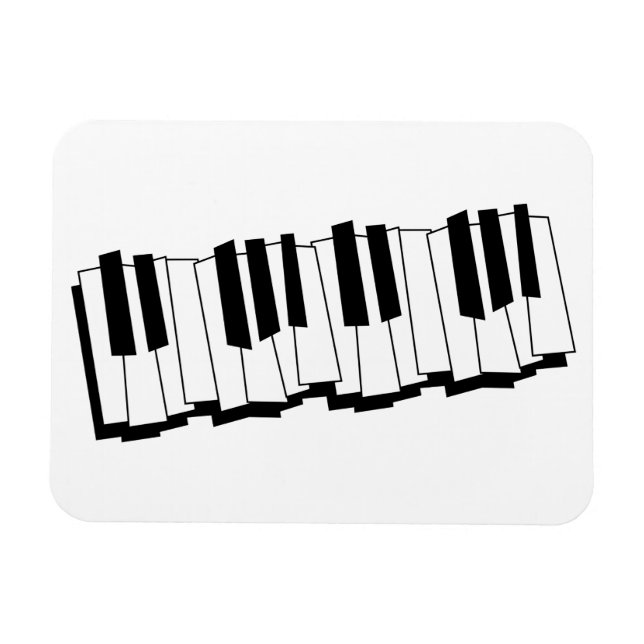 Magnet Flexible Touches de piano (Horizontal)