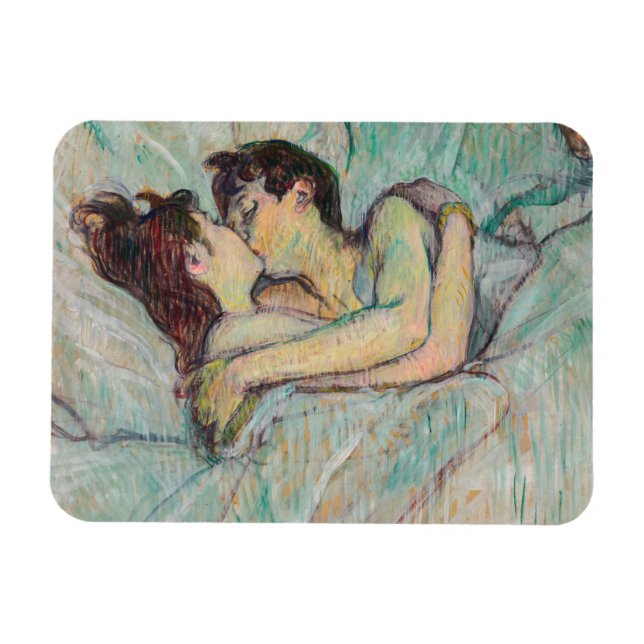 Magnet Flexible Toulouse-Lautrec - Au lit : Le baiser (Horizontal)