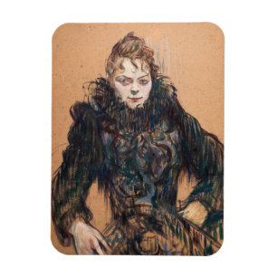 Magnet Flexible Toulouse-Lautrec - Femme au boa noir