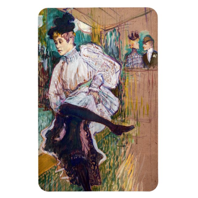 Magnet Flexible Toulouse-Lautrec - Jane Avril dansant (Vertical)