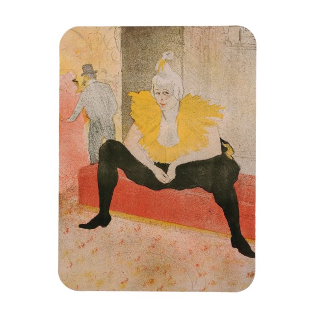 Magnet Flexible Toulouse-Lautrec - Mademoiselle Cha-u-kao Siège (Vertical)
