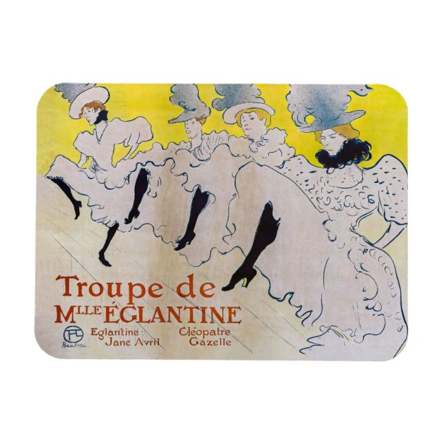 Magnet Flexible Toulouse-Lautrec - Troupe de Mlle Eglantine (Horizontal)