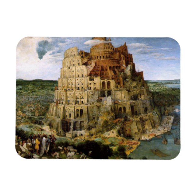 Magnet Flexible Tour de Babel par Brueghel (Horizontal)