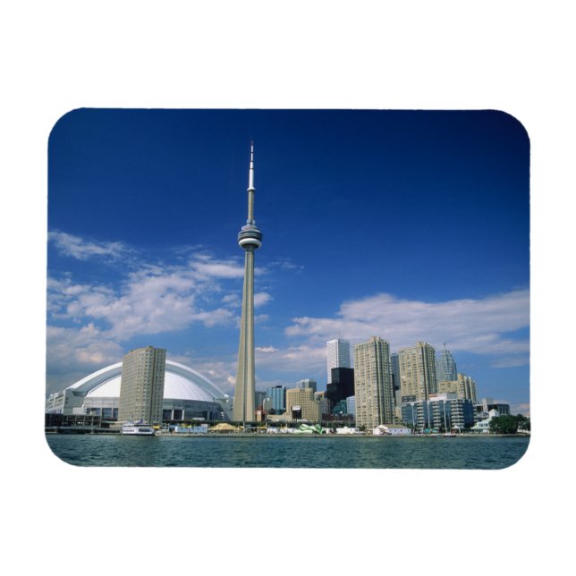 Magnet Flexible Tour de CN et Skydome à Toronto, Ontario, (Horizontal)