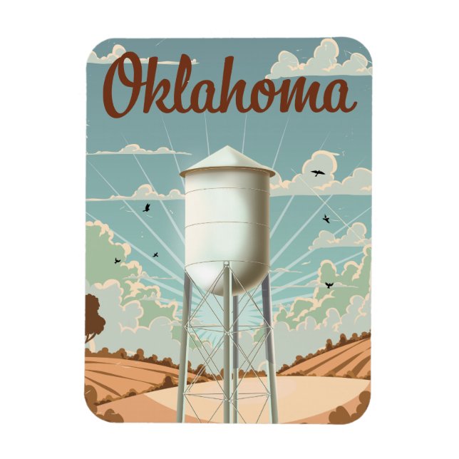 Magnet Flexible Tour de l'eau de l'Oklahoma (Vertical)