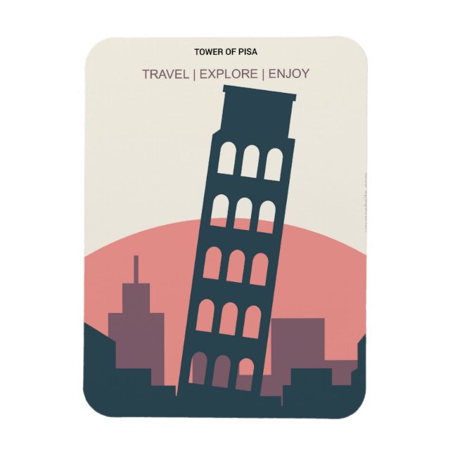 Magnet Flexible Tour de Pise Italie (Vertical)