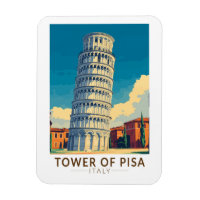 Tour de Pise Italie Voyage Art Vintage