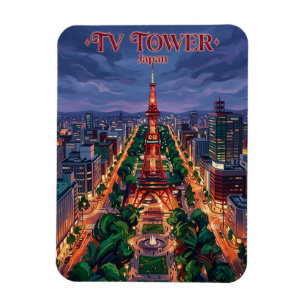 Magnet Flexible Tour de télévision de Sapporo Japon