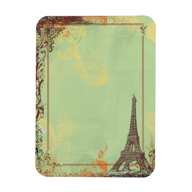 Magnet Flexible Tour Eiffel en vert (Vertical)
