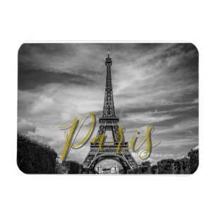 Magnet Flexible Tour Eiffel Noir & Blanc Paris France