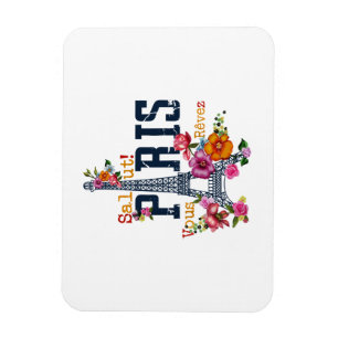Magnet Flexible Tour Eiffel Paris Chemise Salut Flower Paris Fra
