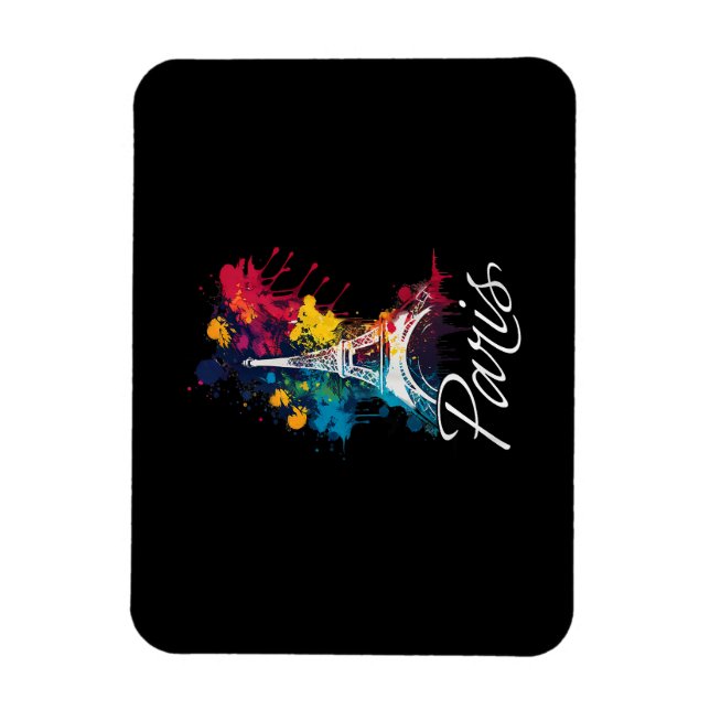 Magnet Flexible Tour Eiffel Paris Filles Voyage Vacances France So (Vertical)