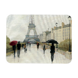 Magnet Flexible Tour Eiffel   Paris sous la pluie