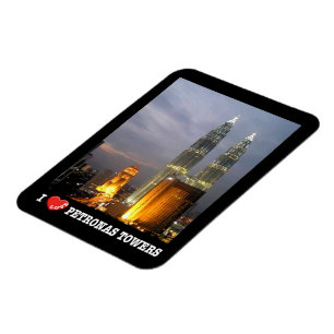 Magnet Flexible Tour Petronas - Kuala Lumpur - Malaisie - I Love