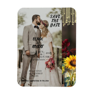 Magnet Flexible Tournesol Rustique, rose Bourgogne, Bois, Lumière,