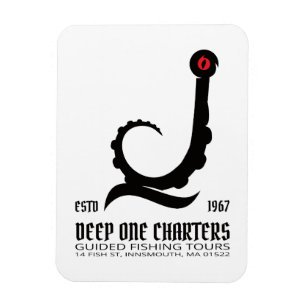 Magnet Flexible Tours de pêche Innsmouth Cthulhu Lovecraft