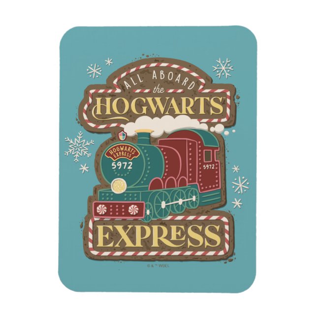 Magnet Flexible Tous à bord de HOGWARTS™ Express Noël Cookie (Vertical)