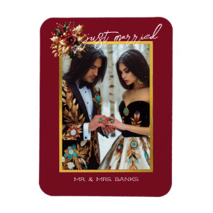 Magnet Flexible Tout juste mariés Aimant personnalisé pour mariage