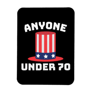 Magnet Flexible Toute personne de moins de 70 ans pour le présiden