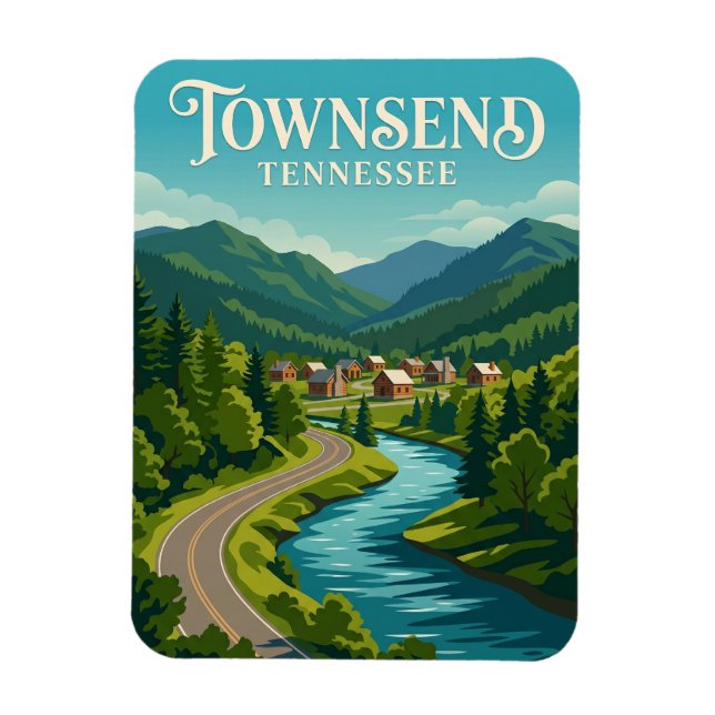 Magnet Flexible Townsend États-Unis (Vertical)
