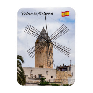 Magnet Flexible Traditional windmill in Palma de Mallorca - Spain