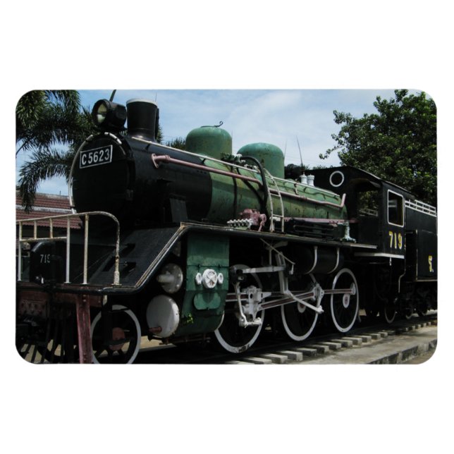 Magnet Flexible Train à vapeur 2ème guerre mondiale au pont de la  (Horizontal)