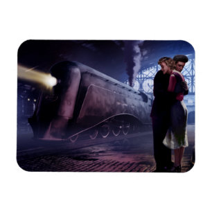 Magnet Flexible Train bleu