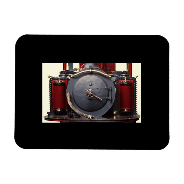 Magnet Flexible Train Bleu Et Rouge  (Horizontal)