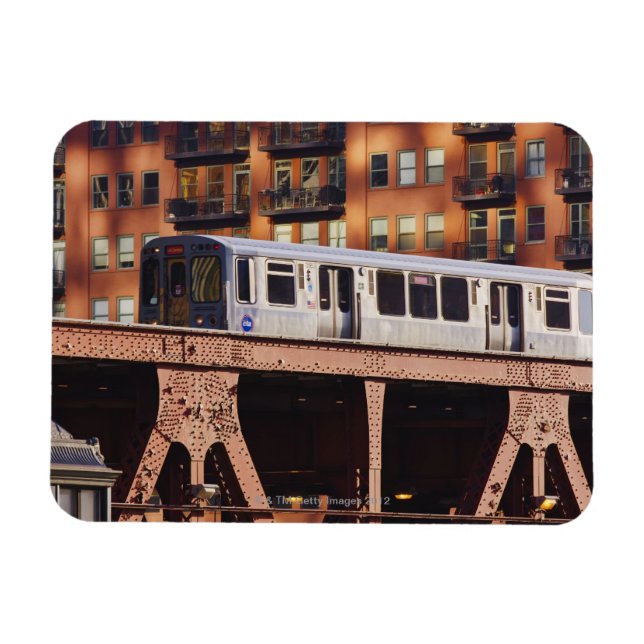 Magnet Flexible Train de Chicago à Riverbend (Horizontal)