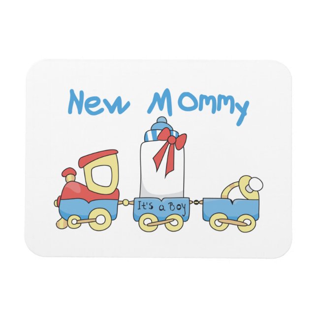 Magnet Flexible Train New Mommy C'est un petit cadeau (Horizontal)