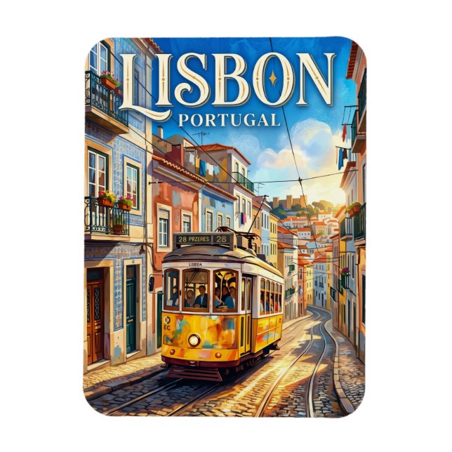 Magnet Flexible Tram 28 Portugal (Vertical)
