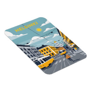 Magnet Flexible Tramway d'Helsinki – Paysage urbain de Finlande