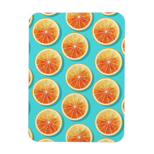 Magnet Flexible Tranches orange sur bleu