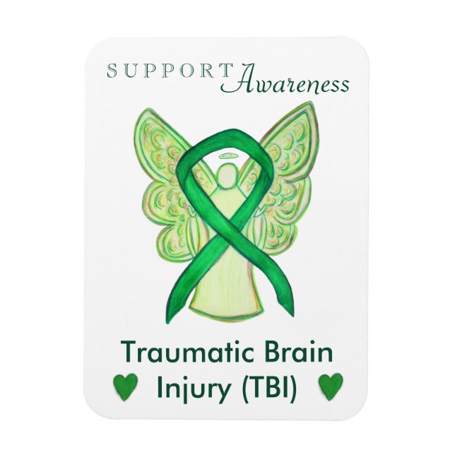 Magnet Flexible Traumatisme Brain Injury TBI Sensibilisation Ruban (Vertical)