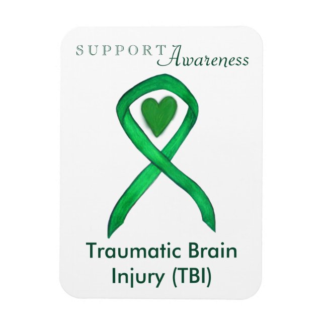 Magnet Flexible Traumatisme Brain Injury TBI Sensibilisation Ruban (Vertical)