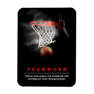Magnet Flexible Travail d'équipe Basketball Motivationnel Inspiran
