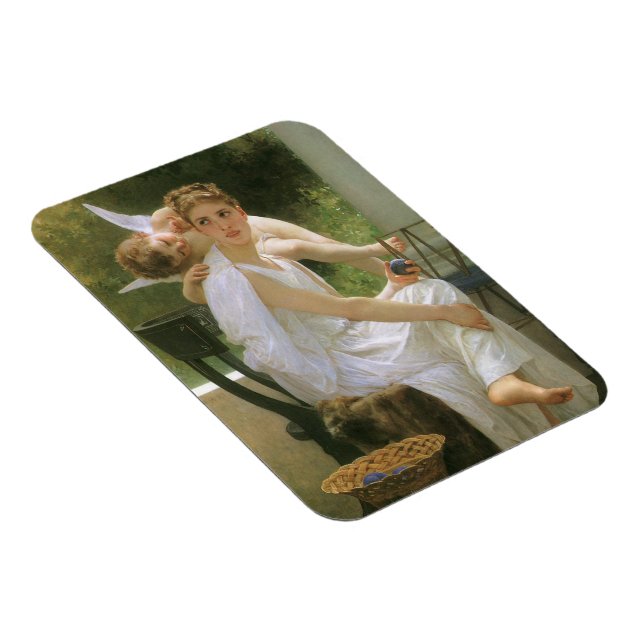 Magnet Flexible Travail interrompu par Bouguereau, Portrait d'ange (Côté Droit)