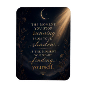 Magnet Flexible Travail sur l'ombre de soi Art Lune Or