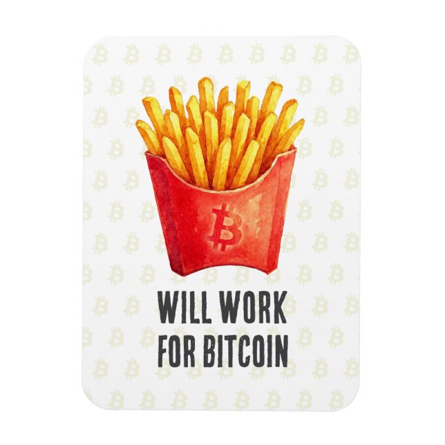 Magnet Flexible Travaillera pour Bitcoin (Vertical)